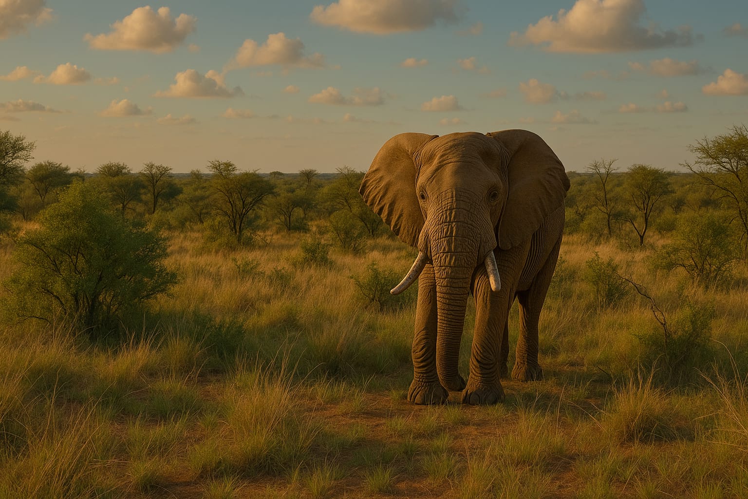 An elephant walking through the bush in Dinokeng Game Reserve